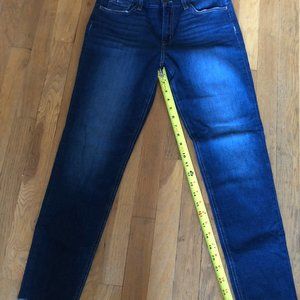 Flying Monkey Women's Size 29 Dark Wash Mid Rise Cutoff Raw Hem Skinny Jeans